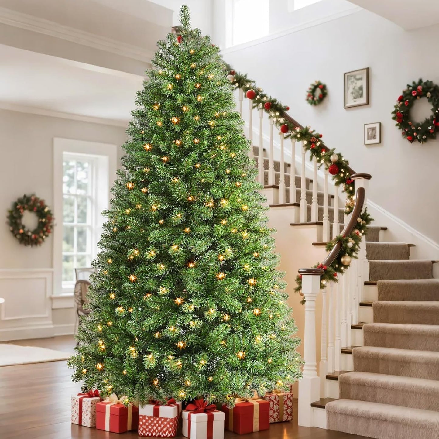 Christmas Tree with Warm White Lights